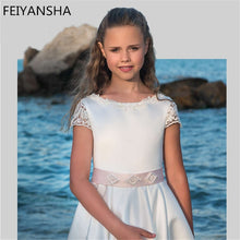 Load image into Gallery viewer, New Arrivals Lace Beading Stone Flower Girls Gowns Kids Pageant Dresses First Communion Dresses For Weddings Vestidos deminha