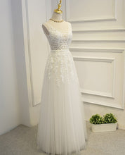 Load image into Gallery viewer, Vestido De Festa V Neck Cap Sleeve Vintage Lace Appliques Beaded Navy Blue Bridesmaid Dresses Women Formal Party Gowns