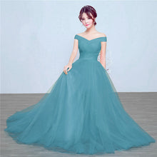 Load image into Gallery viewer, It's Yiiya bridesmaid dresses Elegant long wedding party dress Plus size royal blue bridesmaid dress Tulle Robe Soiree DSYA003