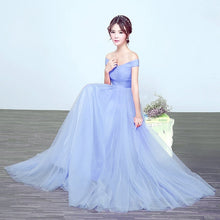 Load image into Gallery viewer, It's Yiiya bridesmaid dresses Elegant long wedding party dress Plus size royal blue bridesmaid dress Tulle Robe Soiree DSYA003