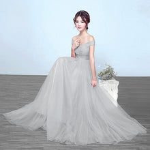 Load image into Gallery viewer, It's Yiiya bridesmaid dresses Elegant long wedding party dress Plus size royal blue bridesmaid dress Tulle Robe Soiree DSYA003
