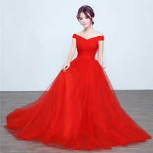 Load image into Gallery viewer, It's Yiiya bridesmaid dresses Elegant long wedding party dress Plus size royal blue bridesmaid dress Tulle Robe Soiree DSYA003