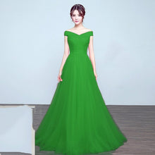Load image into Gallery viewer, It's Yiiya bridesmaid dresses Elegant long wedding party dress Plus size royal blue bridesmaid dress Tulle Robe Soiree DSYA003