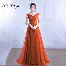 Load image into Gallery viewer, It's Yiiya bridesmaid dresses Elegant long wedding party dress Plus size royal blue bridesmaid dress Tulle Robe Soiree DSYA003