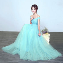 Load image into Gallery viewer, It's Yiiya bridesmaid dresses Elegant long wedding party dress Plus size royal blue bridesmaid dress Tulle Robe Soiree DSYA003